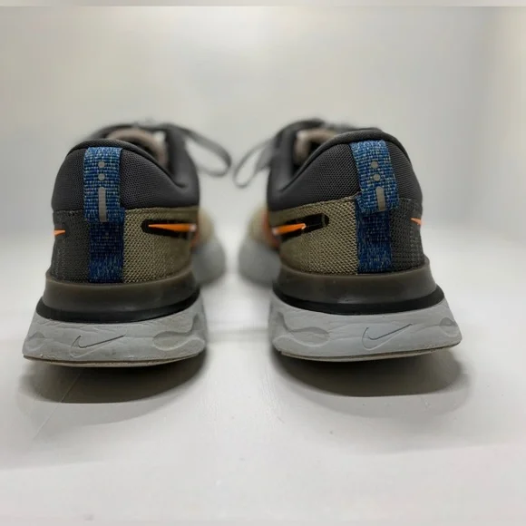 Nike React Infinity Run Flyknit 2 Men’s Size 11 Light Bone/Gray Running Shoes - Picture 7 of 11